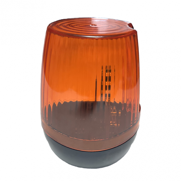 Лампа сигнальная желтая ФУРНИТЕХ JD-02 для ворот и шлагбаумов